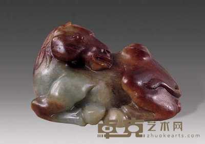 清 玉骆驼 长6.5cm